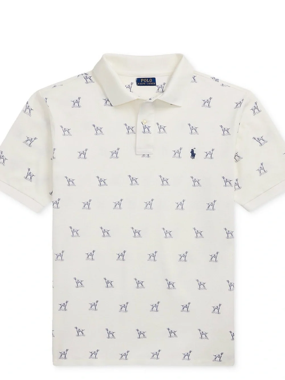 Polo Ralph Lauren Big & Tall Dog-Print Mesh Polo Shirt SZ: 3X